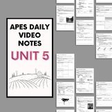 AP Environmental Science - Unit 5 Daily Video Notes (ENTIR