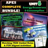 AP Environmental Science Unit 6 Energy Resources & Consump
