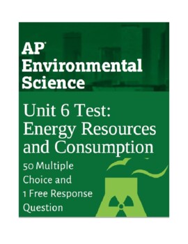 Preview of AP Environmental Science Unit 6 Test: Energy Resources and Energy Use