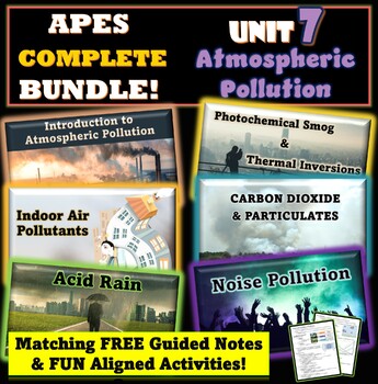 Preview of AP Environmental Science Unit 7 Atmospheric Pollution Complete BUNDLE