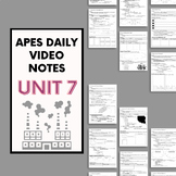 AP Environmental Science - Unit 7 Daily Video Notes (ENTIR