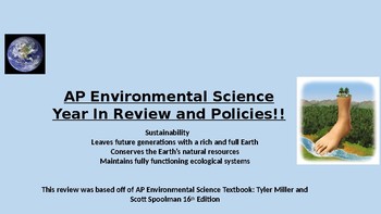 Preview of AP Environmental Science Exam Review-All You Need to Know to PASS the AP EXAM!!