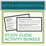 AP Environmental Study Guide Activity Bundle | Digital + P
