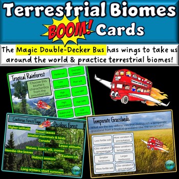 Preview of AP Environmental Terrestrial Biomes Boom Cards