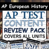 AP Euro / AP European History - AP Test Review Content Pac