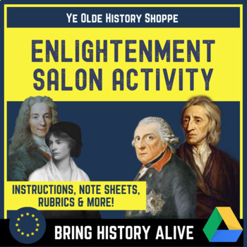 Preview of AP Euro: Enlightenment Salon Activity - Bring History Alive!