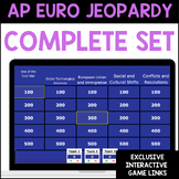 AP Euro Jeopardy Review Complete Set: Later Middle Ages to