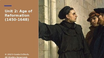 Preview of AP Euro Unit 2: Age of Reformation (1450-1648) Google Slides