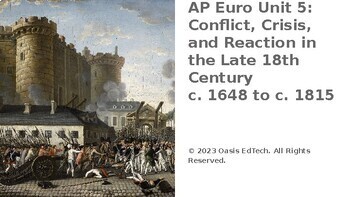 Preview of AP Euro Unit 5: Conflict, Crisis, and Reaction in the Late 18th Century Lesson