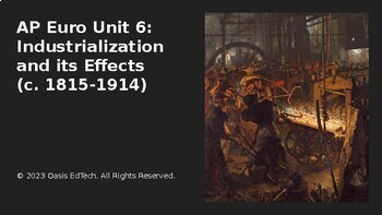 Preview of AP Euro Unit 6: Industrialization and its Effects Google Slides