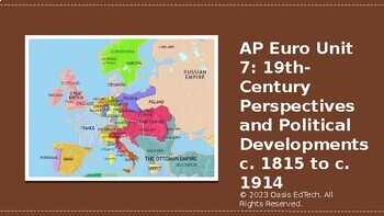 Preview of AP Euro Unit 7: 19th-Century Perspectives and Political Developments PowerPoint