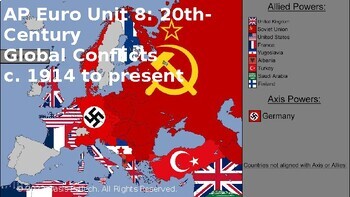 Preview of AP Euro Unit 8: 20th-Century Global Conflicts (1914 to Present) Google Slides