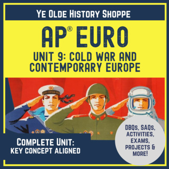 Preview of AP® Euro Unit 9: Cold War & Modern Europe Digital: Writing, Exam & Activities
