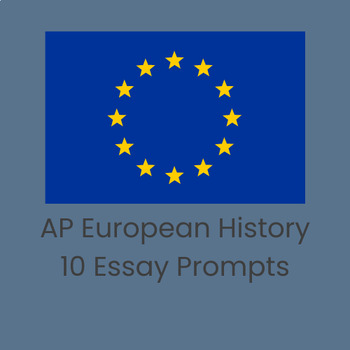 Preview of AP European History - 10 Essay Prompts with Lined Paper