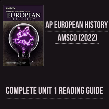 Preview of AP European History AMSCO Complete Reading Guide - Unit 1