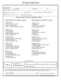 AP Exam Order Form Template