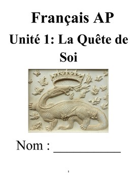 Preview of AP French La Quete de Soi Workbook (OLD UNIT, no textbook necessary) 6 week unit