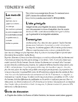 AP French Language and Culture: La parité hommes-femmes au travail