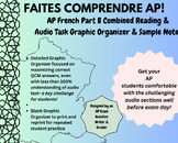 AP French | Part B & Essay Audio Graphic Organizer |Step-b