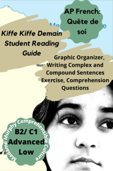 Preview of AP French "Quête de Soi" Kiffe Kiffe Demain Student Reading Guide & Self Assess