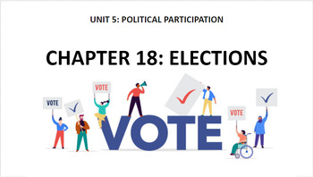 Preview of AP Gov Unit 5: Political Participation, Ch. 18 Elections