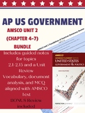 AP Government: AMSCO Unit 2 BUNDLE (with bonus review work