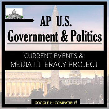 Preview of Government & Civics: Current Events Activity & Media Literacy Project Option!