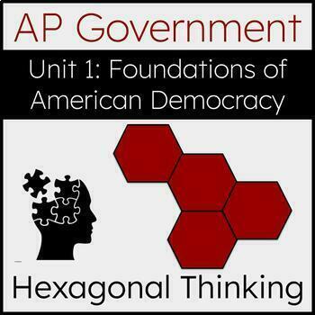 Preview of AP Government | Hexagonal Thinking Review | Unit 1: Foundations