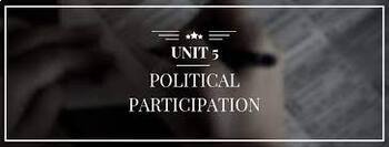 Preview of AP Government - Unit 5 - Political Participation - PowerPoint - Bundle