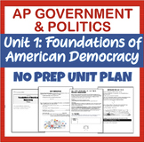 AP Government & Politics: Unit 1 Lesson Plans - No Prep Fu