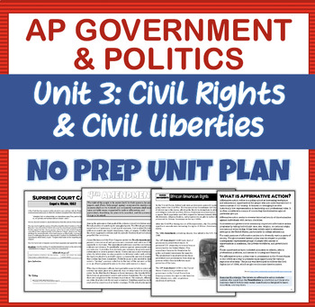 Preview of AP Government & Politics: Unit 3 Lesson Plans - No Prep Full Unit!