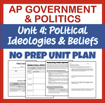 Preview of AP Government & Politics: Unit 4 Lesson Plans - No Prep Full Unit!