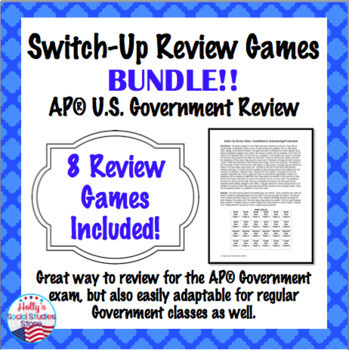 Preview of AP® Government Review Game Bundle: Switch-Up Games