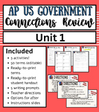 AP Government Review Unit 1: Connecting Key Concepts