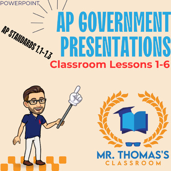 Preview of AP Government Unit 1 Section 1 PowerPoint (6 Lessons Total, AP 1.1-1.3)