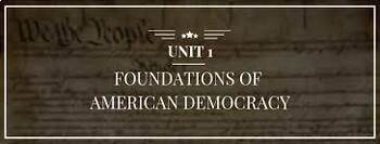Preview of AP Government - Unit 1 - Foundations of American Democracy - PowerPoint Bundle