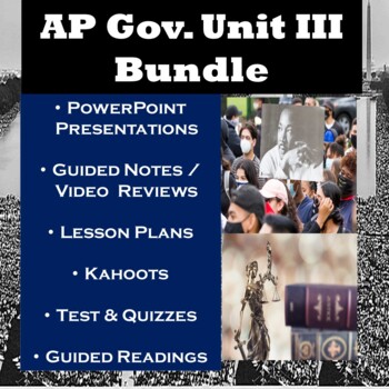 Preview of AP Government Unit III Bundle