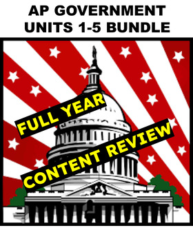 Preview of AP Government Units 1-5 Content Review (full year)