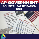 AP Government and Politics Political Participation Unit