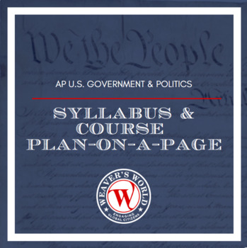 Preview of AP Government & Politics Student Syllabus, Course Plan & Reading Pacing Guide