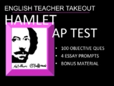 AP Hamlet 100 Question Objective Test with 4 AP Literature