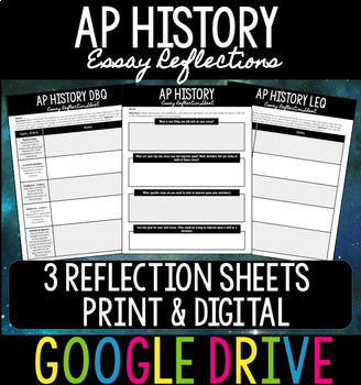 Preview of AP History Essay Reflection Form - Print & Digital - Google Drive