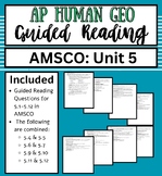 AP Human Geo AMSCO Unit 5 Questions: Ready to Print!