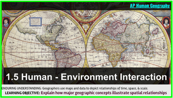 Preview of AP Human Geography 1.5:  Exploring Human-Environment Interaction (Google Slides)