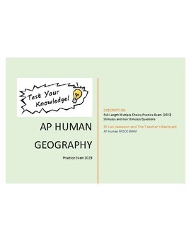 ap human geography essay questions 2023