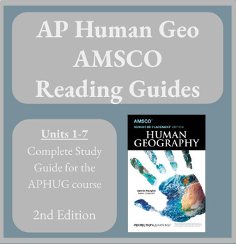 Preview of AP Human Geography AMSCO Unit 1-7 Reading Guides