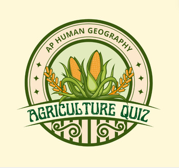 Preview of AP Human Geography Agriculture Quiz - Vocab List and Microsoft Forms Quiz Link