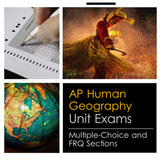 AP Human Geography Unit Exams Bundle
