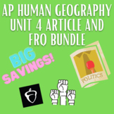 AP Human Geography Unit 4 Article and FRQ Bundle