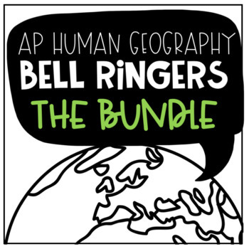 Preview of AP Human Geography Bell Ringers ALL UNIT BUNDLE!